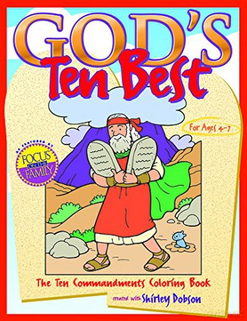 GODS TEN BEST COLOURING BOOK Coloring Books: The Ten Commandments Colouring Book - Gospel Light [KSIĄŻKA]