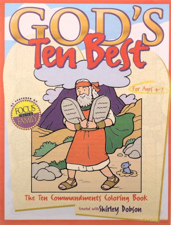 GODS TEN BEST COLOURING BOOK Coloring Books: The Ten Commandments Colouring Book - Gospel Light [KSIĄŻKA]