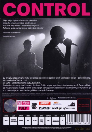 Control Historia wokalisty Joy Division [DVD]