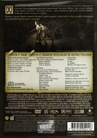 Władca Pierścieni Drużyna Pierścienia [2DVD]
