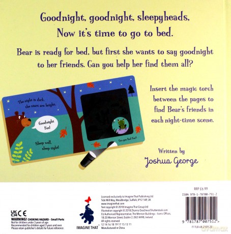 Goodnight Bear Magic Torch Books - Imagine That [KSIĄŻKA]