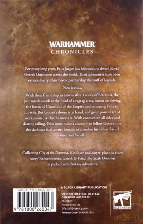 Gotrek and Felix: The Sixth Omnibus Warhammer Chronicles - David Guymer [KSIĄŻKA]