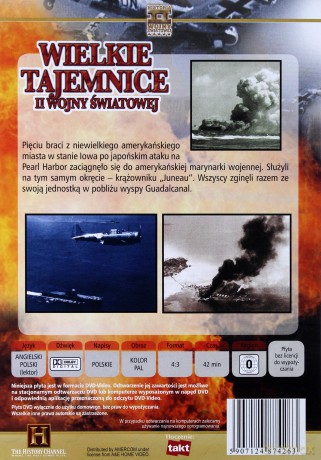 Wielkie Tajemnice II Wojny Światowej 29: Tajemnica losów braci Sullivan [DVD]