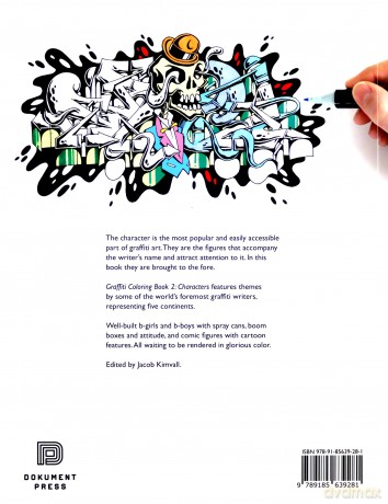 Graffiti Coloring Book 2: Characters - Jacob Kimvall [KSIĄŻKA]