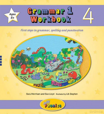 Grammar 1 Workbook 4: In Precursive Letters British English edition: 6 Grammar 1 Workbooks 1-6 - Sara Wernham [KSIĄŻKA]
