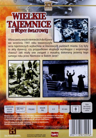 Wielkie Tajemnice II Wojny Światowej 28: Tajemnica zbrodni w Babim Jarze [DVD] 