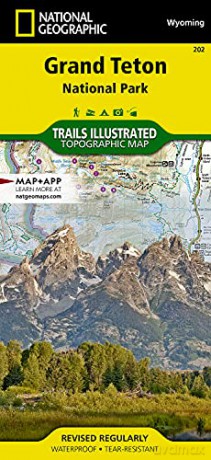 Grand Teton National Park Wyoming: Trails Illustrated National Parks National Geographic Trails Illustrated Map - National Geographic Maps [KSIĄŻKA]