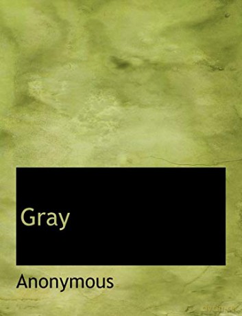 Gray - Anonymous [KSIĄŻKA]