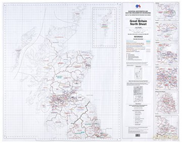 Great Britain North OS Admin Boundary Map - Ordnance Survey [KSIĄŻKA]