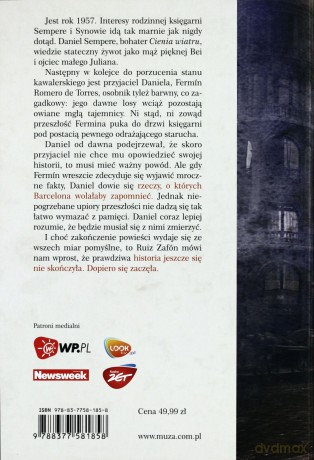 Więzień Nieba (twarda) - Carlos Ruiz Zafon [KSIĄŻKA]