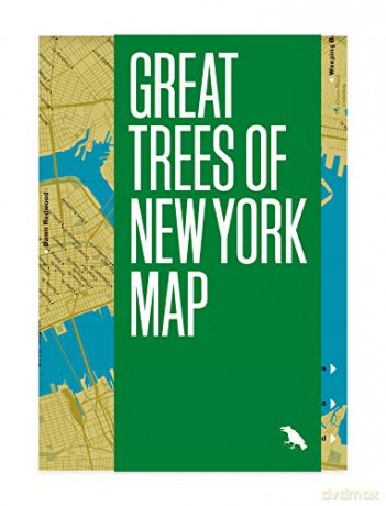 Great Trees Of New York Map Great Trees Maps by Blue Crow Media - Allison Meier [KSIĄŻKA]
