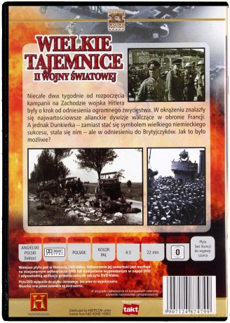Wielkie Tajemnice II Wojny Światowej 31: Tajemnicza decyzja Hitlera pod Dunkierką [DVD]