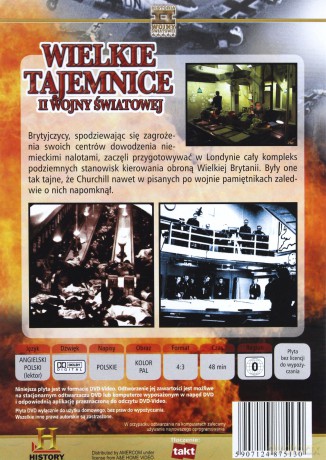 Wielkie Tajemnice II Wojny Światowej 35: Tajemnica bunkrów Churchilla [DVD]
