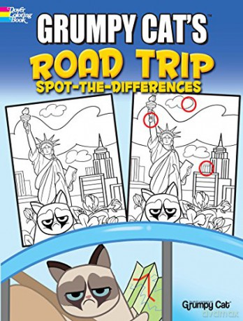 Grumpy Cat's Road Trip Spot-the-Differences - John Kurtz [KSIĄŻKA]