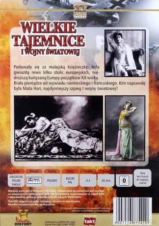 Wielkie Tajemnice II Wojny Światowej 39: Mata Hari - kobieta szpieg (0) [DVD]