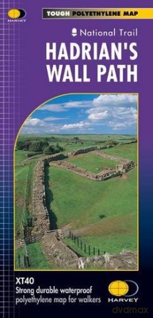 Hadrians Wall XT40 Route Map - Harvey Map Services Ltd [KSIĄŻKA]