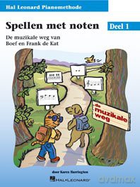 Hal Leonard Pianomethode Spellen Met Noten 1: De Muzikale Weg Van Boef En Frank De Kat - Karen Harrington [KSIĄŻKA]