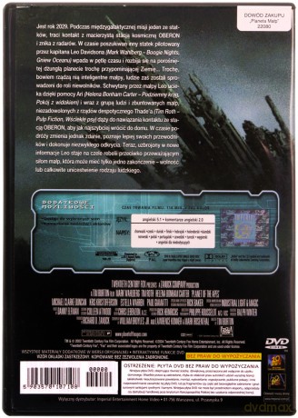 Planeta małp (2001) [DVD]