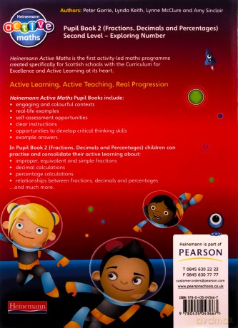 Heinemann Active Maths - Second Level - Exploring Number - Pupil Book 2 - Fractions, Decimals and Percentages - Lynda Keith [KSIĄŻKA]