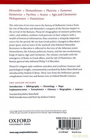 Hellenistic Lives including Alexander the Great Oxford World's Classics - Plutarch [KSIĄŻKA]