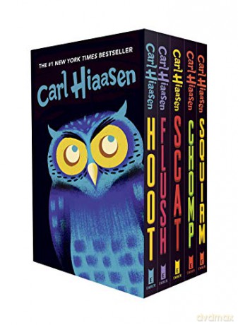 Hiaasen 5-Book Trade Paperback Box Set: Hoot; Flush; Scat; Chomp; Squirm - Carl Hiaasen [KSIĄŻKA]