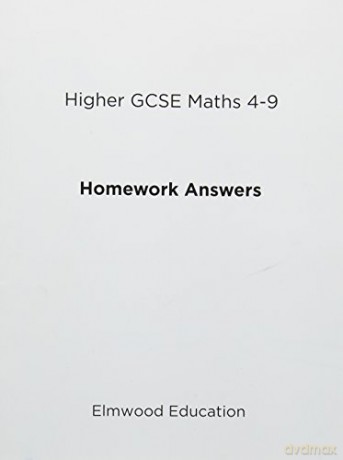 Higher GCSE Maths 4-9 Homework Answers Essential Maths - Michael White [KSIĄŻKA]
