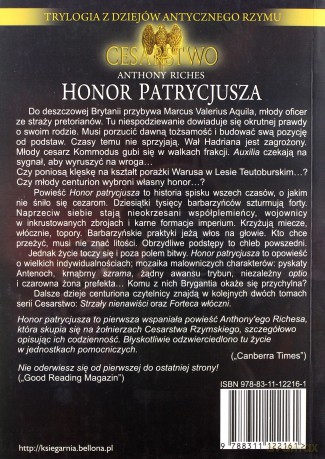 Honor Patrycjusza - Anthony Riches [KSIĄŻKA]