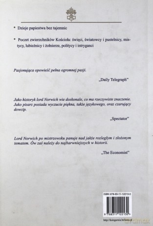 Niezwykłe Historie Papieży (twarda) - John Julius Norwich [KSIĄŻKA]