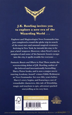 Fantastic Beasts And Where To Find Them: The Original Screenplay - J.K. Rowling [KSIĄŻKA]