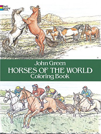 Horses of the World Colouring Book Dover Nature Coloring Book - John Green [KSIĄŻKA]