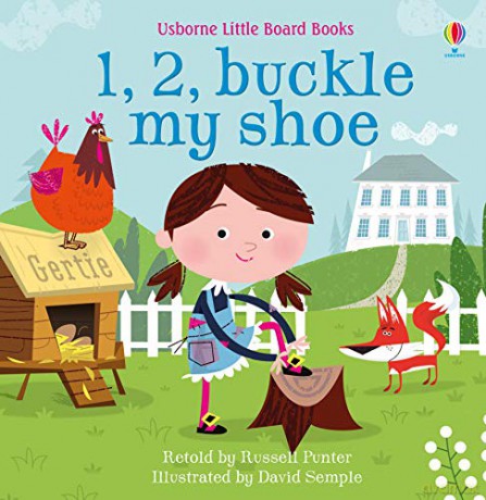 1, 2, Buckle My Shoe (Usborne Baby Board Books) (Little Board Books) - Russell Punter [KSIĄŻKA]
