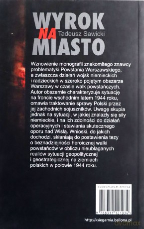Wyrok Na Miasto - Tadeusz Sawicki [KSIĄŻKA]