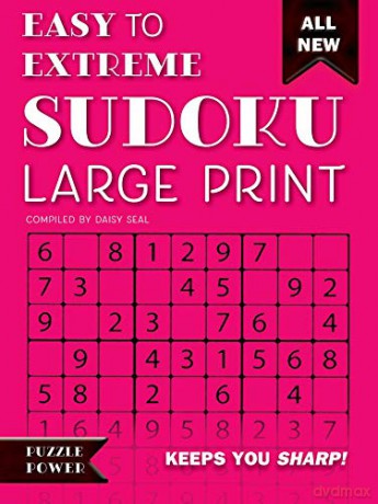 Easy To Extreme Sudoku Large Print (Pink): Keeps You Sharp (Puzzle Power) - Daisy Seal [KSIĄŻKA]