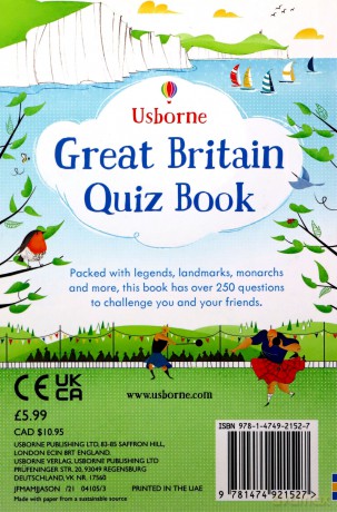 Great Britain Quiz Book - Sam Smith [KSIĄŻKA]