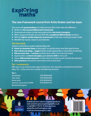 Exploring Maths: Tier 1 Class Book - Anita Straker [KSIĄŻKA]