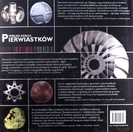 Wielka Księga Pierwiastków Z Których Zbudowany Jest Wszechświat (twarda) - Theodore Gray [KSIĄŻKA]