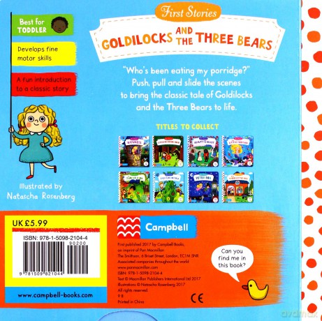 Goldilocks And The Three Bears (First Stories) - Natascha Rosenberg [KSIĄŻKA]