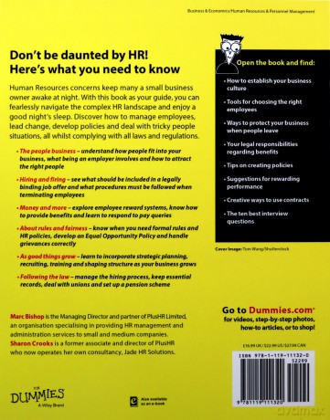 HR for Small Business For Dummies - UK - Marc Bishop [KSIĄŻKA]