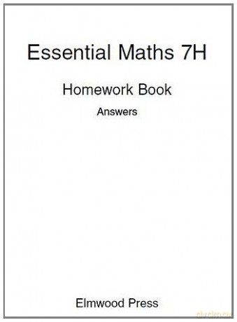 Essential Maths 7H Homework Book Answers - David Rayner [KSIĄŻKA]
