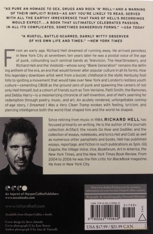 I Dreamed I Was a Very Clean Tramp: An Autobiography - Richard Hell [KSIĄŻKA]