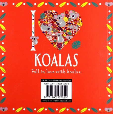 I Heart Koalas I Heart Pocket Colouring - Lizzie Preston [KSIĄŻKA]