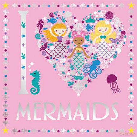 I Heart Mermaids I Heart Pocket Colouring - Lizzie Preston [KSIĄŻKA]
