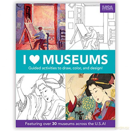 I Heart Museums Activity Book Colouring Books - Galison Mudpuppy [KSIĄŻKA]