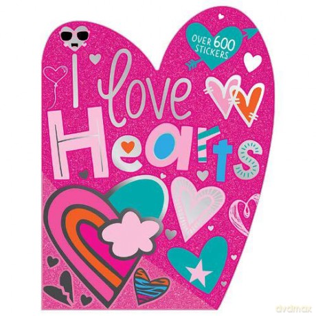 I Love Hearts Sticker Book - Make Believe Ideas [KSIĄŻKA]