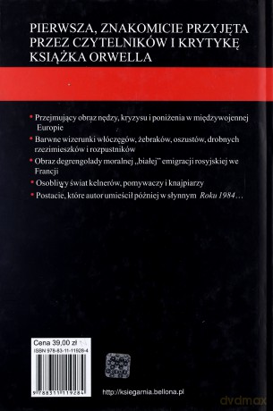 Na Dnie W Paryżu I W Londynie (twarda) - George Orwell [KSIĄŻKA]
