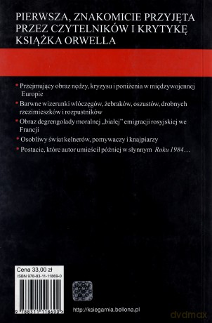Na Dnie W Paryżu I W Londynie - George Orwell [KSIĄŻKA]