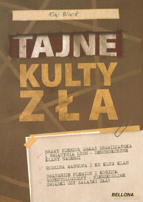 Tajne Kulty Zła - Ray Black [KSIĄŻKA]