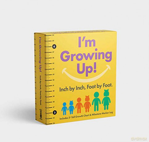 I'm Growing Up: Foot by Foot, Inch by Inch: A Wall-Hanging Guided Journal to Chart and Record Your Kids' Growth! - Cider Mill Press [KSIĄŻKA]