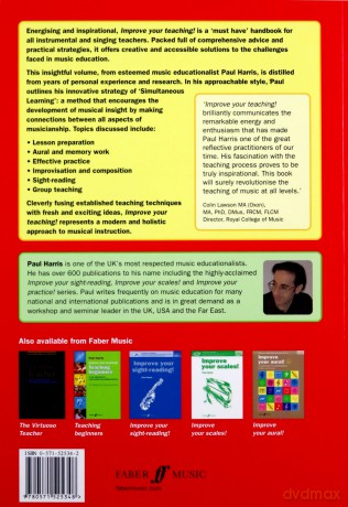 Improve Your Teaching!: An Essential Handbook For Instrumental And Singing Teachers (Faber Edition: Improve Your Teaching) - Paul Harris [KSIĄŻKA]