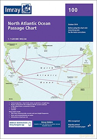 Imray Chart 100: North Atlantic Ocean Passage Chart Iolaire - Imray Imray [KSIĄŻKA]